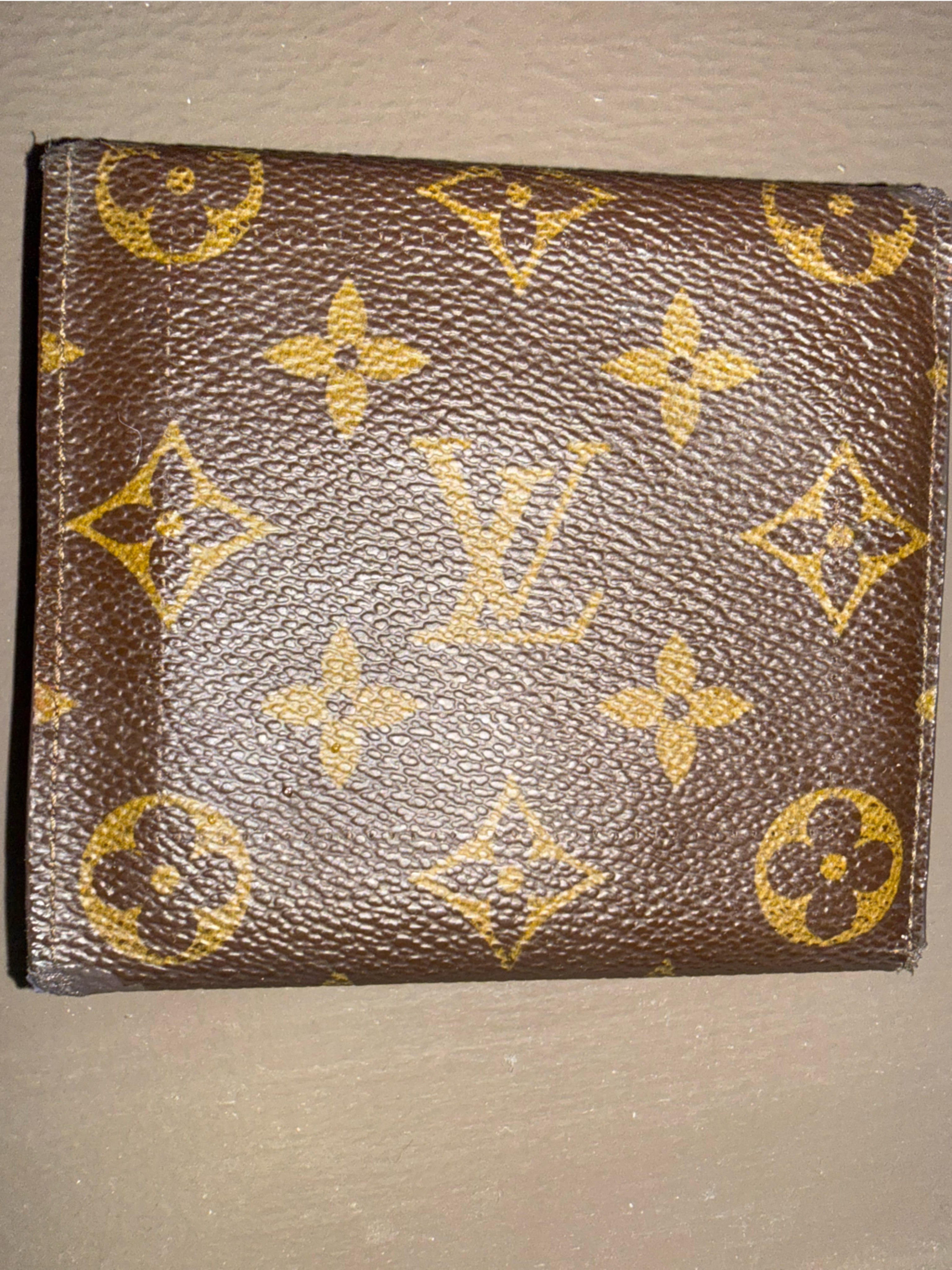 Authentic Louis Vuitton Monogram Compact Trifold Wallet (1992 France)